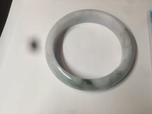 Load image into Gallery viewer, 55mm Certified type A 100% Natural green/white Jadeite bangle C77-7762
