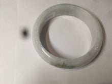 Load image into Gallery viewer, 55mm Certified type A 100% Natural green/white Jadeite bangle C77-7762