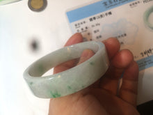 Load image into Gallery viewer, 51.7mm Certified type A 100% Natural sunny green Jadeite Jade bangle AM32-7276