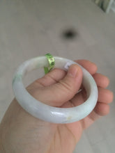 Load image into Gallery viewer, 54mm certificated Type A 100% Natural green/yellow/purple Jadeite Jade bangle AD22-8066