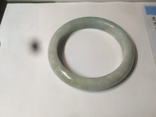 Load image into Gallery viewer, 54.4mm Certified Type A 100% Natural white/light green Jadeite Jade bangle AF61-9774