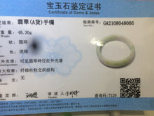 Load image into Gallery viewer, 54mm certificated Type A 100% Natural green/yellow/purple Jadeite Jade bangle AD22-8066
