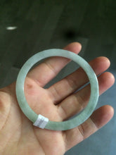 Load image into Gallery viewer, 57.5mm Certified Type A 100% Natural icy light green super thin style Jadeite bangle L137-8304