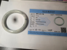 Load image into Gallery viewer, 59.5mm certified Type A 100% Natural green/purple/yellow/gray yellow Jadeite bangle AF65-7538