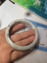 Load image into Gallery viewer, 59.5mm certified Type A 100% Natural green/purple/yellow/gray yellow Jadeite bangle AF65-7538