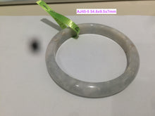 Load image into Gallery viewer, 100% natural type A size 54-58mm Natural green/white jadeite jade bangle with defects AJ45 group