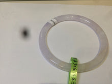 Load image into Gallery viewer, 57.4mm Certified type A 100% Natural icy purple/white/yellow round cut slim Jadeite Jade bangle AE3-5269