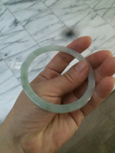 Load image into Gallery viewer, 57.5mm Certified Type A 100% Natural icy light green super thin style Jadeite bangle L137-8304