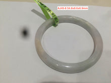 Load image into Gallery viewer, 100% natural type A size 54-58mm Natural green/white jadeite jade bangle with defects AJ45 group