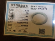 Load image into Gallery viewer, 52.4 mm Certified Type A 100% Natural white Jadeite Jade bangle D2-1408