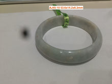 Load image into Gallery viewer, 100% natural type A size 54-58mm Natural green/white jadeite jade bangle with defects AJ45 group