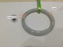 Load image into Gallery viewer, 100% natural type A size 54-58mm Natural green/white jadeite jade bangle with defects AJ45 group