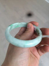 Load image into Gallery viewer, 56.6mm Certified Type A 100% Natural sunny green Jadeite Jade bangle U97-0543