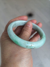 Load image into Gallery viewer, 56.6mm Certified Type A 100% Natural sunny green Jadeite Jade bangle U97-0543