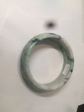 Load image into Gallery viewer, 58mm Certified Type A 100% Natural light sunny green/dark green Jadeite Jade bangle J102-4120