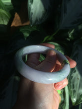 Load image into Gallery viewer, 57.4mm certified Type A 100% Natural green/purple Jadeite Jade bangle AE6-6198