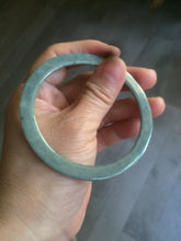 Load image into Gallery viewer, 58.2mm Type A 100% Natural light green/blue super thin style Jadeite bangle L140