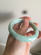 Load image into Gallery viewer, 55.8mm Certified type A 100% Natural green yellow Jadeite bangle Y121-2487