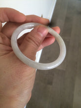 Load image into Gallery viewer, Sale! type A 100% 47-49mm Natural green/white round cut Jadeite jade bangle AG3 for kids or small hands group 7