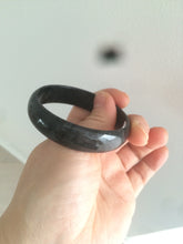 Load image into Gallery viewer, 52.8mm Certified Type A 100% Natural black (Wuji)Jadeite Jade bangle group D94
