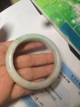 Load image into Gallery viewer, 54.7mm 100% natural Type A sunny green/brown/white jadeite jade bangle AF72-3316