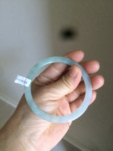 Load image into Gallery viewer, 57.5mm Certified Type A 100% Natural icy light green super thin style Jadeite bangle L137-8304