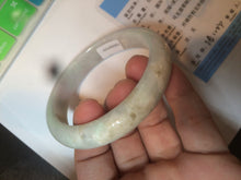 Load image into Gallery viewer, 57.5mm Certified 100% natural Type A light green/yellow/purple jadeite jade bangle N89-7531