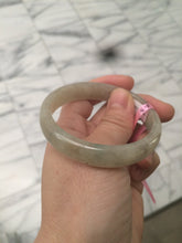 Load image into Gallery viewer, 53mm Certified Type A 100% Natural icy watery yellow/light green Jadeite Jade bangle U3-5619
