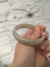Load image into Gallery viewer, 53mm Certified Type A 100% Natural icy watery yellow/light green Jadeite Jade bangle U3-5619