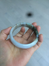 Load image into Gallery viewer, 58mm Certified Type A 100% Natural dark green purple brown Jadeite Jade bangle L135-4073