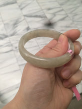 Load image into Gallery viewer, 53mm Certified Type A 100% Natural icy watery yellow/light green Jadeite Jade bangle U3-5619