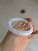 Load image into Gallery viewer, 53.5mm certified 100% natural Type A green/purple jadeite jade bangle AQ57-5347