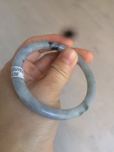 Load image into Gallery viewer, 54.6mm certified 100% Natural green/purple/gray Jadeite + albite Jade bangle AM35-1538
