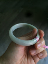 Load image into Gallery viewer, 53mm 100% natural Type A light yellow/green/white jadeite jade bangle U5