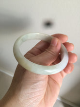 Load image into Gallery viewer, 55.3mm certified Type A 100% Natural green/yellow Jadeite Jade bangle Y114-0412