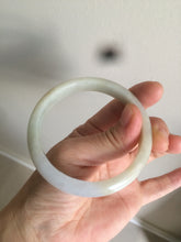 Load image into Gallery viewer, 55.3mm certified Type A 100% Natural green/yellow Jadeite Jade bangle Y114-0412