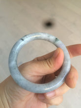 Load image into Gallery viewer, 54.8mm certified 100% Natural green/purple/gray Jadeite + albite Jade bangle AM34-1536
