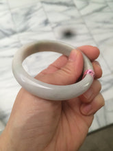 Load image into Gallery viewer, 53mm 100% natural Type A light yellow/green/white jadeite jade bangle U5