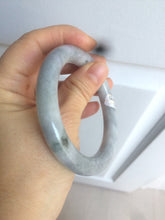Load image into Gallery viewer, 54.8mm certified 100% Natural green/purple/gray Jadeite + albite Jade bangle AM34-1536