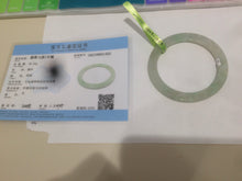 Load image into Gallery viewer, 53mm Certified Type A 100% Natural green thin Jadeite Jade bangle AB49-1453