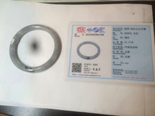 Load image into Gallery viewer, 54.6mm certified 100% Natural green/purple/gray Jadeite + albite Jade bangle AM35-1538