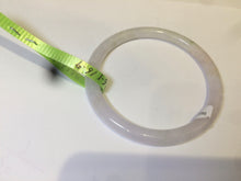 Load image into Gallery viewer, 54.5mm Certified Type A 100% Natural green/light purple round cut Jadeite Jade bangle Q63-5250