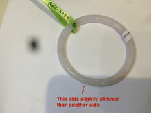 Load image into Gallery viewer, 54.5mm Certified Type A 100% Natural green/light purple round cut Jadeite Jade bangle Q63-5250