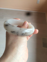 Load image into Gallery viewer, 60mm 100% natural beige/pink/gary/brown with flying wildflowers Quartzite (Shetaicui jade) bangle XY7