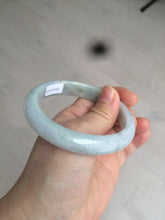 Load image into Gallery viewer, 57mm Certificated Type A 100% Natural green/white oval jadeite jade bangle D89-7164