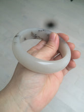 Load image into Gallery viewer, 60mm 100% natural beige/pink/gary/brown with flying wildflowers Quartzite (Shetaicui jade) bangle XY7