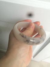 Load image into Gallery viewer, 60mm 100% natural beige/pink/gary/brown with flying wildflowers Quartzite (Shetaicui jade) bangle XY7