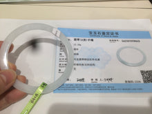 Load image into Gallery viewer, Certified Type A 100% Natural icy green/white/yellow super thin Jadeite bangle group AC25