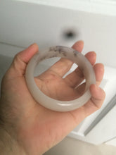 Load image into Gallery viewer, 60mm 100% natural beige/pink/gary/brown with flying wildflowers Quartzite (Shetaicui jade) bangle XY7