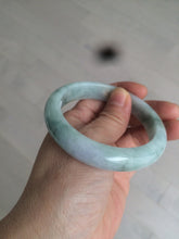 Load image into Gallery viewer, 56.6mm Certified type A 100% Natural sunny green purple Jadeite Jade bangle N95-0465